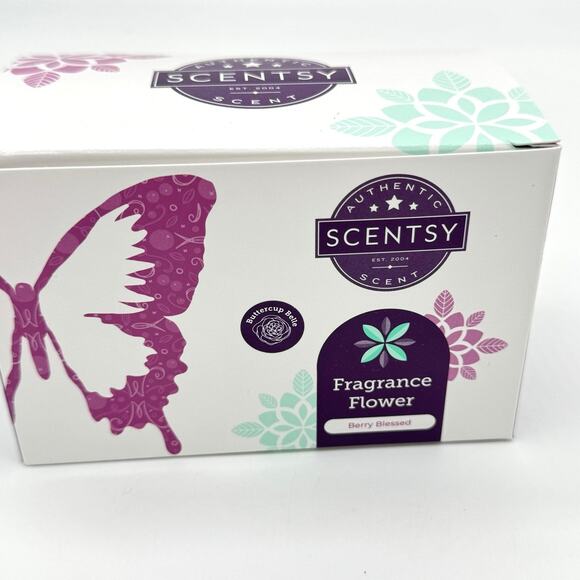 Scentsy Fragrance Flower Berry Blessed Buttercup Belle Flower Diffuser New - Picture 3 of 3